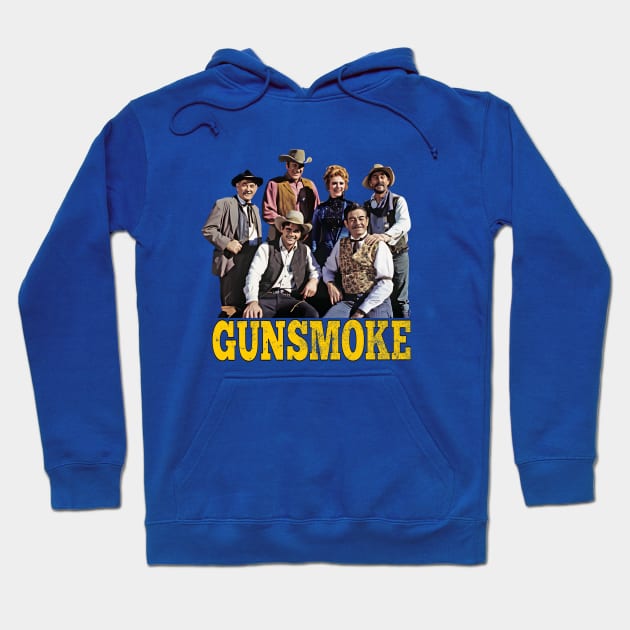 Gunsmoke - Group - 50s/60s Tv Western Hoodie by wildzerouk